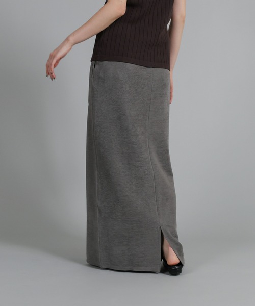 select MOCA Et(セレクトモカエト)の「【Et】Front Pocket I-Line Skirt(スカート・レディース・ブラック/グレー・LARGE/MEDIUM)」の15枚目の写真