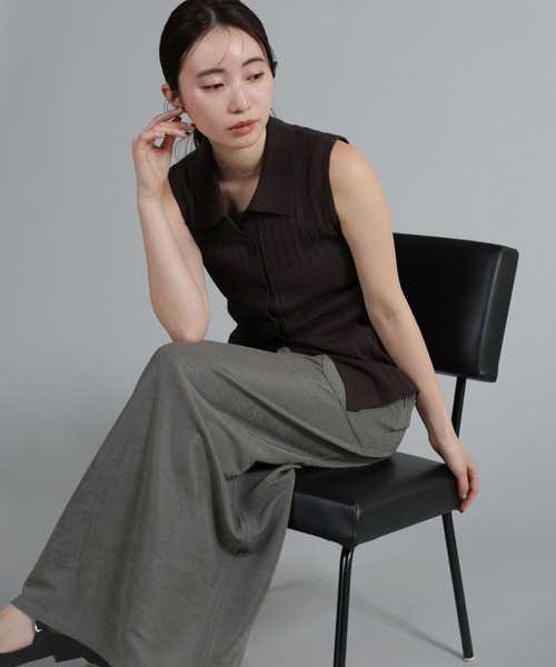 select MOCA Et(セレクトモカエト)の「【Et】Front Pocket I-Line Skirt(スカート・レディース・ブラック/グレー・LARGE/MEDIUM)」の19枚目の写真