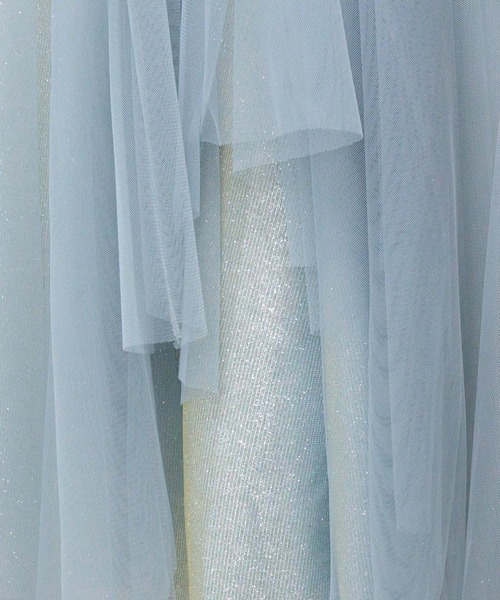 チュールロングスカート グリッター