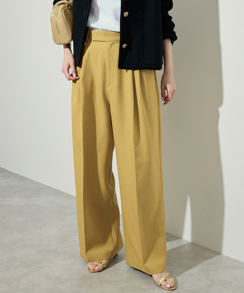 PEツイルワイド2タックスラックス（スラックス）｜SLOBE IENA