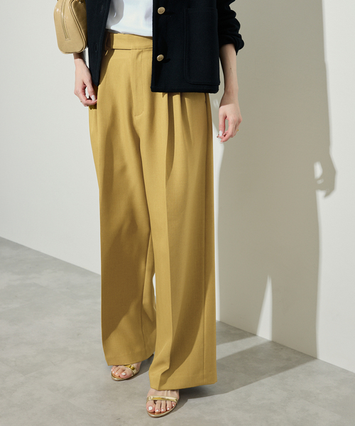 【新品・未使用】スローブイエナ　ツイルタックスリムストレートスラックス　完売品 ツイルタックスリムストレートスラックス（スラックス）｜SLOBE