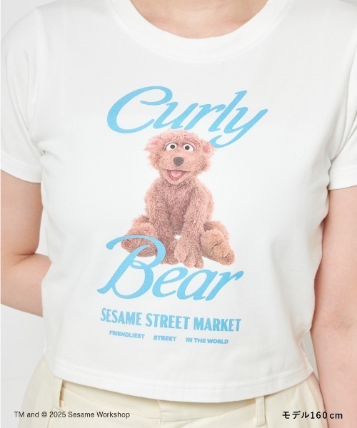 SESAME STREET(セサミストリート)の「【CHARMING THEY ARE!】クロップドTシャツ(Tシャツ/カットソー・レディース・ブルー/アイボリー/ピンク・F)」の8枚目の写真