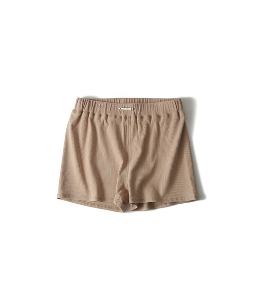 Subciety(サブサエティ)の「Rib short pants【WOMEN】(その他パンツ・レディース・ベージュ/グレー/ブラック・FREE)」の1枚目の写真