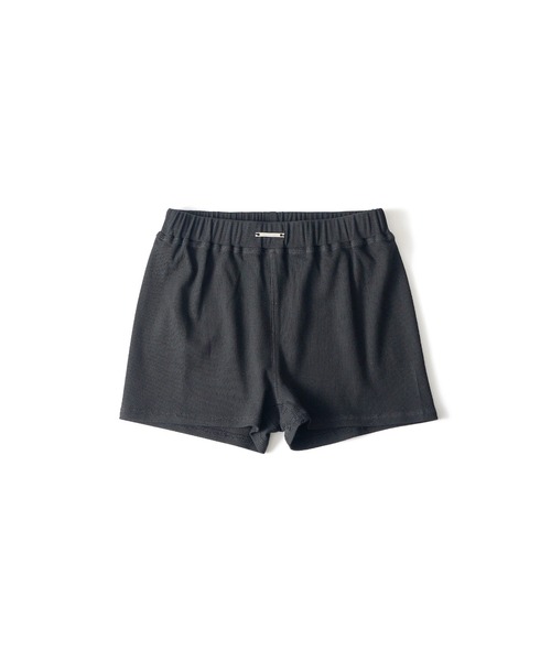 Subciety(サブサエティ)の「Rib short pants【WOMEN】(その他パンツ・レディース・ベージュ/グレー/ブラック・FREE)」の2枚目の写真