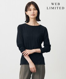【WEB限定】シアーストレッチフライス クルーネック シアー カットソー