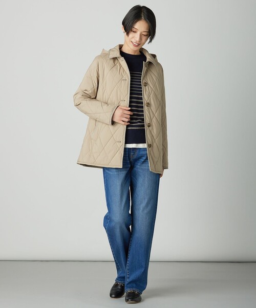 J.PRESS Ladies(J.プレス レディス)の「【WEB限定】シアーストレッチフライス クルーネック シアー カットソー(Tシャツ/カットソー・レディース・ダークブラウン系/ブラック系/アイボリー系/ブラック系1/サックスブルー系・SMALL)」の10枚目の写真