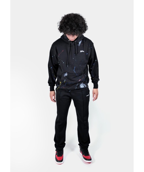 APPLEBUM(アップルバム)の「Paint Sweat Parka(パーカー・メンズ・ブラック・X-LARGE/MEDIUM/LARGE/XX-LARGE)」の2枚目の写真