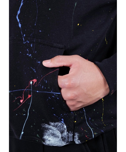 APPLEBUM(アップルバム)の「Paint Sweat Parka(パーカー・メンズ・ブラック・X-LARGE/MEDIUM/LARGE/XX-LARGE)」の10枚目の写真