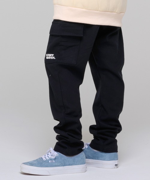 KRIFF MAYER Kid's Collection（クリフメイヤーキッズコレクション）の「【裏起毛】パンケーキカーゴパンツ（カーゴパンツ・キッズ・チャコール/ブラウン/ナチュラル/カーキ・120/140/130/150/160/170）」の2枚目の写真