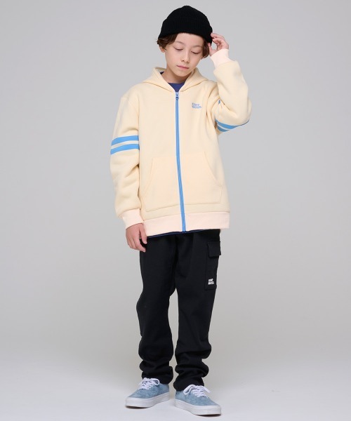 KRIFF MAYER Kid's Collection（クリフメイヤーキッズコレクション）の「【裏起毛】パンケーキカーゴパンツ（カーゴパンツ・キッズ・チャコール/ブラウン/ナチュラル/カーキ・120/140/130/150/160/170）」の5枚目の写真