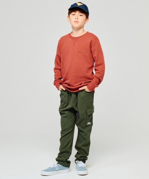 KRIFF MAYER Kid's Collection（クリフメイヤーキッズコレクション）の「【裏起毛】パンケーキカーゴパンツ（カーゴパンツ・キッズ・チャコール/ブラウン/ナチュラル/カーキ・120/140/130/150/160/170）」の8枚目の写真
