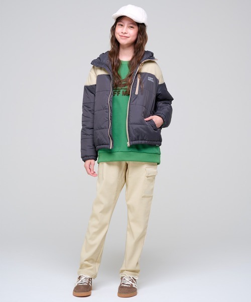 KRIFF MAYER Kid's Collection（クリフメイヤーキッズコレクション）の「【裏起毛】パンケーキカーゴパンツ（カーゴパンツ・キッズ・チャコール/ブラウン/ナチュラル/カーキ・120/140/130/150/160/170）」の11枚目の写真