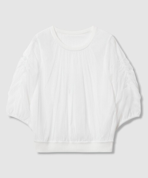 ANAYI（アナイ）の「チュールレイヤードパフ プルオーバー（ニット/セーター・レディース・ブラック/ブラウン/オフホワイト・38/36）」の16枚目の写真