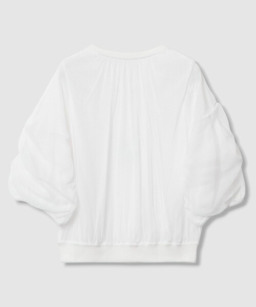 ANAYI（アナイ）の「チュールレイヤードパフ プルオーバー（ニット/セーター・レディース・ブラック/ブラウン/オフホワイト・38/36）」の17枚目の写真