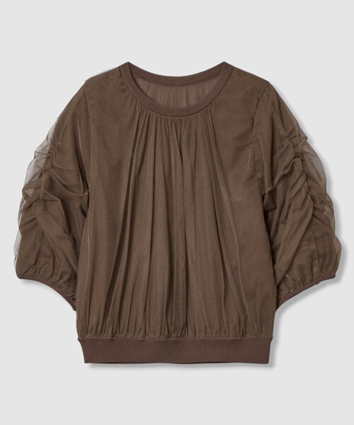 ANAYI（アナイ）の「チュールレイヤードパフ プルオーバー（ニット/セーター・レディース・ブラック/ブラウン/オフホワイト・38/36）」の19枚目の写真