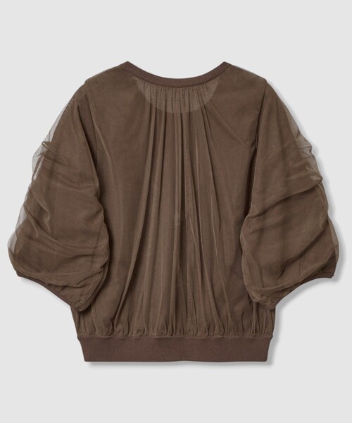 ANAYI（アナイ）の「チュールレイヤードパフ プルオーバー（ニット/セーター・レディース・ブラック/ブラウン/オフホワイト・38/36）」の20枚目の写真