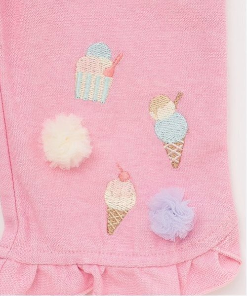 baby cheer(ベイビーチアー)の「アイスクリーム7分丈パンツ(その他パンツ・キッズ・オフホワイト/ブルー/ピンク・100cm/110cm/80cm/120cm/90cm)」の10枚目の写真