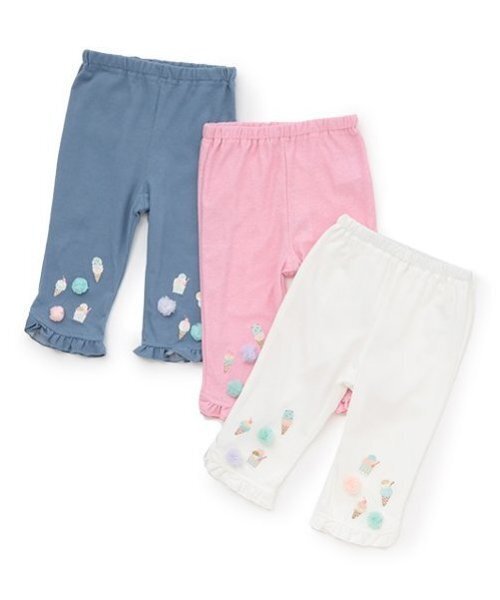 baby cheer(ベイビーチアー)の「アイスクリーム7分丈パンツ(その他パンツ・キッズ・オフホワイト/ブルー/ピンク・100cm/110cm/80cm/120cm/90cm)」の15枚目の写真