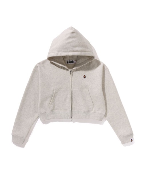 APE HEAD ONE POINT CROPPED ZIP HOODIE（パーカー）｜A BATHING