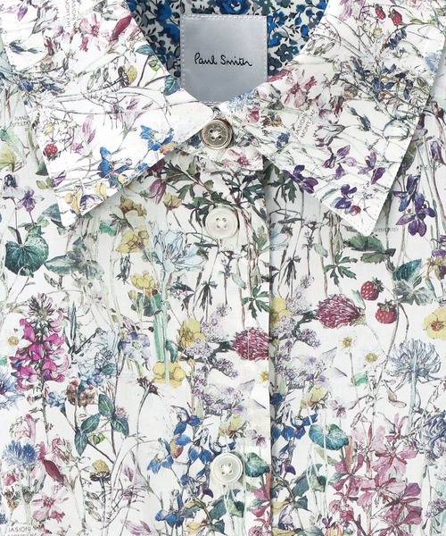 Paul Smith（ポールスミス）の「ウィメンズ リバティプリント 半袖シャツ / 255009 SH168（シャツ/ブラウス・レディース・ライトブルー/ホワイト・40/38）」の3枚目の写真