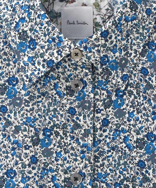 Paul Smith（ポールスミス）の「ウィメンズ リバティプリント 半袖シャツ / 255009 SH168（シャツ/ブラウス・レディース・ライトブルー/ホワイト・40/38）」の5枚目の写真