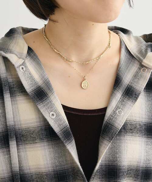 Green　Parks（グリーンパークス）の「everywalk.3WAYコインSETネックレス（ネックレス・レディース・ゴールド/シルバー・FREE）」の2枚目の写真
