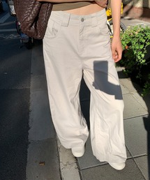 LONSLAN | 【LONSLAN】ソフトストレート ワイドパンツ LONW25a004(その他パンツ)