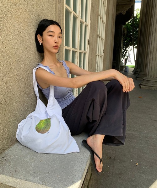 LONSLAN（ロンスラン）の「【LONSLAN】ソフトストレート ワイドパンツ LONW25a004（その他パンツ・レディース・ダークネイビー/グレイッシュベージュ・S/M）」の15枚目の写真