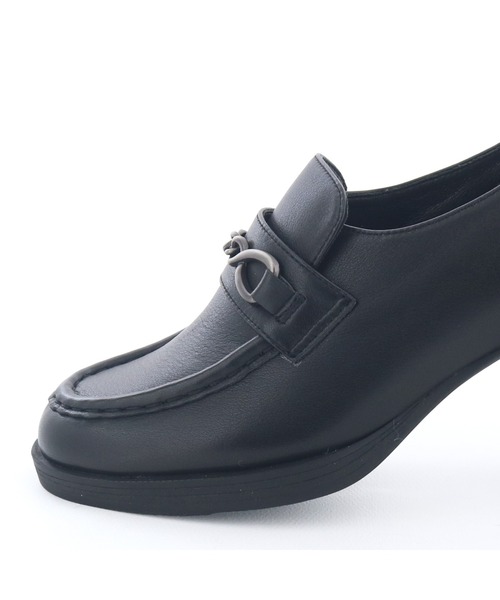 あしながおじさん（アシナガオジサン）の「ビットローファーパンプス　1310273（ローファー・レディース・ブラック/ダークブラウン/ワイン・23cm/24cm/24.5cm/23.5cm/22.5cm）」の4枚目の写真