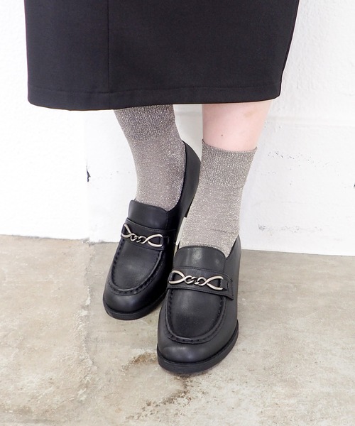 あしながおじさん（アシナガオジサン）の「ビットローファーパンプス　1310273（ローファー・レディース・ブラック/ダークブラウン/ワイン・23cm/24cm/24.5cm/23.5cm/22.5cm）」の8枚目の写真