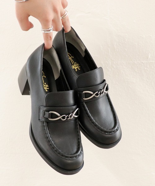 あしながおじさん（アシナガオジサン）の「ビットローファーパンプス　1310273（ローファー・レディース・ブラック/ダークブラウン/ワイン・23cm/24cm/24.5cm/23.5cm/22.5cm）」の11枚目の写真