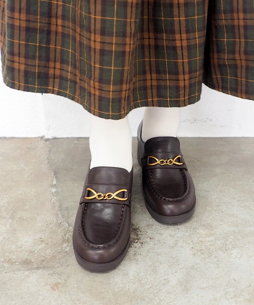 あしながおじさん（アシナガオジサン）の「ビットローファーパンプス　1310273（ローファー・レディース・ブラック/ダークブラウン/ワイン・23cm/24cm/24.5cm/23.5cm/22.5cm）」の12枚目の写真