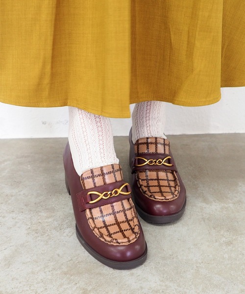 あしながおじさん（アシナガオジサン）の「ビットローファーパンプス　1310273（ローファー・レディース・ブラック/ダークブラウン/ワイン・23cm/24cm/24.5cm/23.5cm/22.5cm）」の18枚目の写真