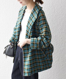 ◆今期完売◆SHIPS ツイードジャケット グリーンM シップス SHIPS｜シップスのジャケット/アウター（ツイード）通販 - ZOZOTOWN