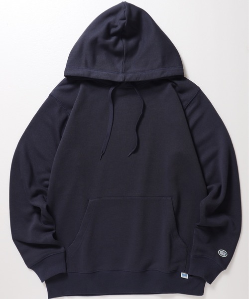 DISCUS ATHLETIC(ディスカス アスレチック)の「【DISCUS ATHLETIC/ディスカス アスレチック】裏毛プルパーカー(パーカー・メンズ・ネイビー/杢グレー/ブラック/オートミール・MEDIUM/LARGE/X-LARGE)」の4枚目の写真