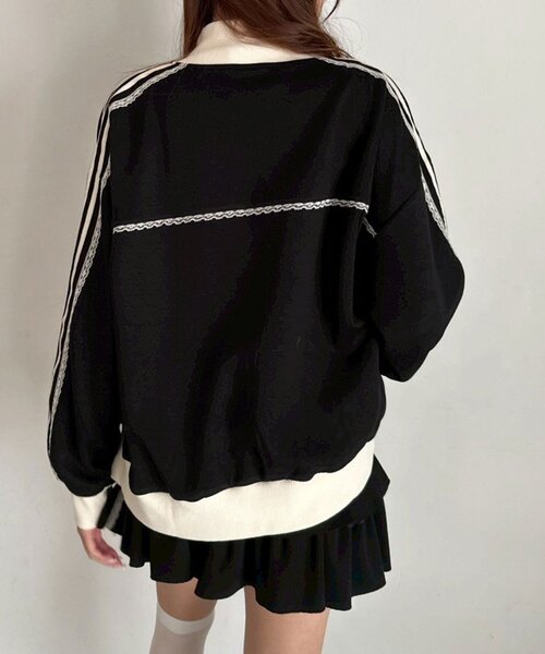 OLIVE des OLIVE（オリーブデオリーブ）の「トラックジャケット（ジャージ・レディース・サックスブルー/ブラック/ブラウン・FREE）」の8枚目の写真