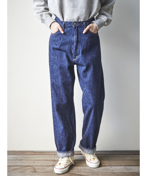 パンツ orSlow high waist selvedge denim pants orSlow | HIGH WAIST SELVEDGE DENIM PANTS WOMEN（デニムパンツ