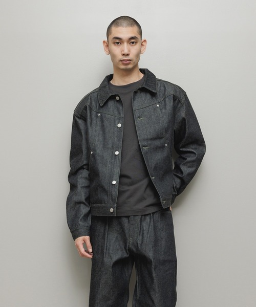 bal(バル)の「CURB POCKET DENIM JACKET(デニムジャケット・メンズ・インディゴブルー/ブラック・2/1/3)」の3枚目の写真