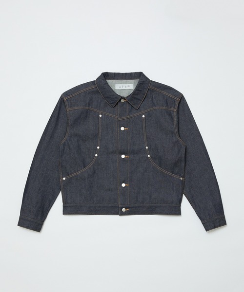 bal(バル)の「CURB POCKET DENIM JACKET(デニムジャケット・メンズ・インディゴブルー/ブラック・2/1/3)」の6枚目の写真