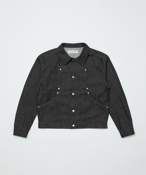 bal(バル)の「CURB POCKET DENIM JACKET(デニムジャケット・メンズ・インディゴブルー/ブラック・2/1/3)」の4枚目の写真