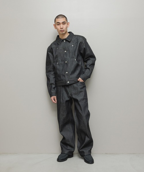 bal(バル)の「CURB POCKET DENIM JACKET(デニムジャケット・メンズ・インディゴブルー/ブラック・2/1/3)」の19枚目の写真