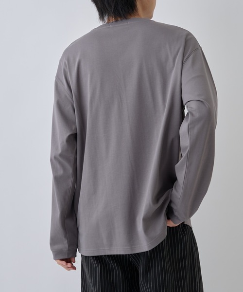 COLONY 2139（コロニートゥーワンスリーナイン）の「フェードコットンミニマル長袖TEE（Tシャツ/カットソー・メンズ・グレー/ブラック/ホワイト・MEDIUM/LARGE）」の22枚目の写真