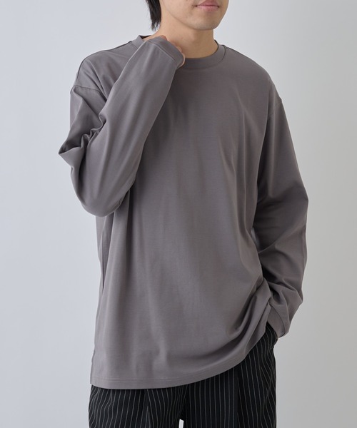 COLONY 2139（コロニートゥーワンスリーナイン）の「フェードコットンミニマル長袖TEE（Tシャツ/カットソー・メンズ・グレー/ブラック/ホワイト・MEDIUM/LARGE）」の20枚目の写真