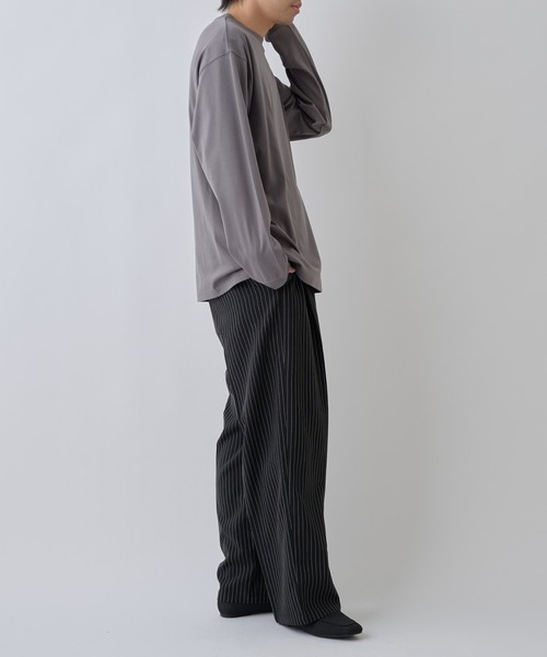 COLONY 2139（コロニートゥーワンスリーナイン）の「フェードコットンミニマル長袖TEE（Tシャツ/カットソー・メンズ・グレー/ブラック/ホワイト・MEDIUM/LARGE）」の5枚目の写真