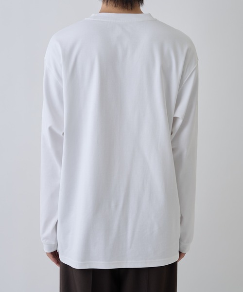 COLONY 2139（コロニートゥーワンスリーナイン）の「フェードコットンミニマル長袖TEE（Tシャツ/カットソー・メンズ・グレー/ブラック/ホワイト・MEDIUM/LARGE）」の8枚目の写真