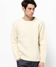 CIAOPANIC | 【Ciaopanic】　エコウールアラン柄クルーネック(ニット/セーター)