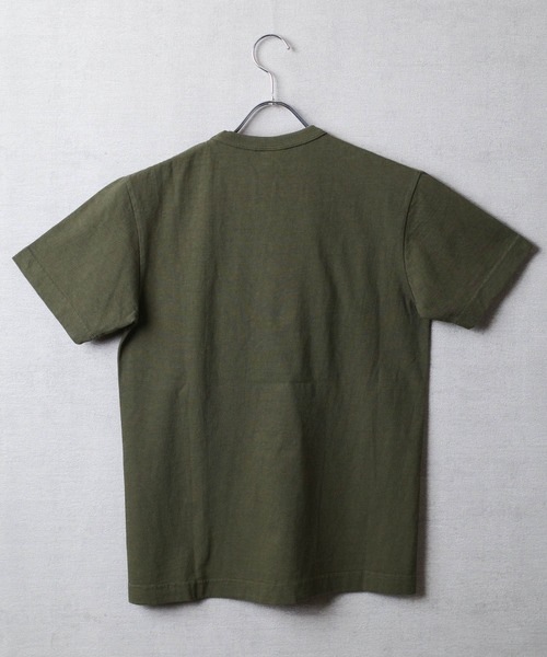 BARNS OUTFITTERS（バーンズアウトフィッターズ）の「【PH2】【BARNS OUTFITTERS】TSURI-AMI SS VN-T 吊り編み ショートスリーブ Vネック Tシャツ（Tシャツ/カットソー・メンズ・オリーブ/レッド系その他/オリーブドラブ/ゴールド/ピンク系その他・SMALL）」の12枚目の写真