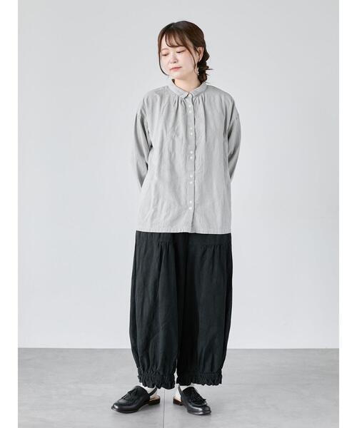 セール】【WEB限定】コットンジャカード製品染め裾フリルパンツ