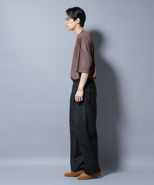 NANO universe(ナノユニバース)の「MIYATA×NANO JAPAN MADE キュプラ混 Tシャツ(Tシャツ/カットソー・メンズ・チャコール/ブラウン・M/L)」の12枚目の写真