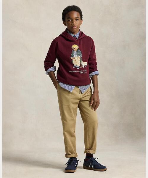 POLO RALPH LAUREN CHILDRENSWEAR（ポロ ラルフ ローレン チルドレンズウェア）の「Polo ベア フリース フーディ（パーカー・キッズ・レッド系1・XL/S/M/L）」の6枚目の写真